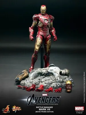 Hot Toys MMS196 Avengers Iron Man Mark VII Battle Damaged Version 1/6th Scale • $699