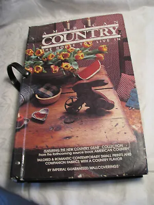 VTG 1970's 16-1/2  X 10-1/2  American Country Sample Wallpaper Book • $15