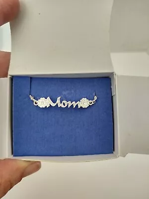 Vintage Avon Silvertone Mom Anklet With Flower Accents New In Box • $14.99