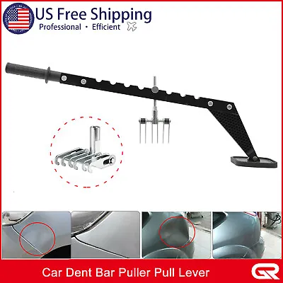 Car Dent Bar Puller Pull Lever Pulling Kit Removal Hammer Repair Auto Body Tool • $48.99