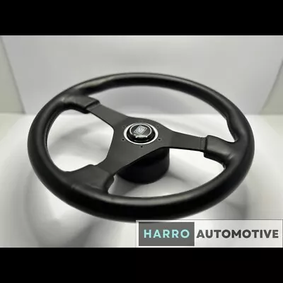 Nardi Gara 3 Leather Steering Wheel BNR32 GT-R Black SKYLINE SILVIA S13 R32 R33 • $535