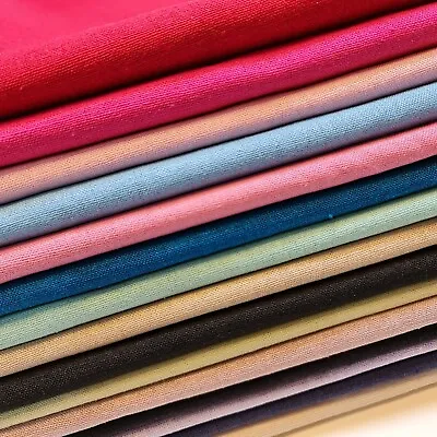 *New Colours* 100% Cotton  Linen Fabric Dress Craft Quilting Material 58  Meter • £5.99