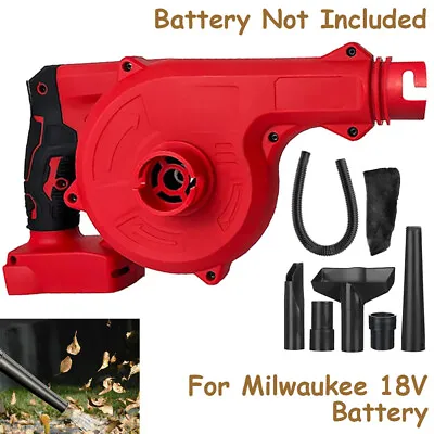 Cordless Air Blower 2-in-1 Garden Dust Leaf Blower & Vacuum  For Milwaukee 18V • $54.73