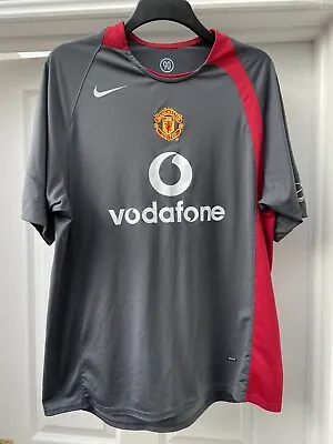 £24.99 • Buy Nike Manchester United Football Shirt Men's Large Vodafone Grey Training #66