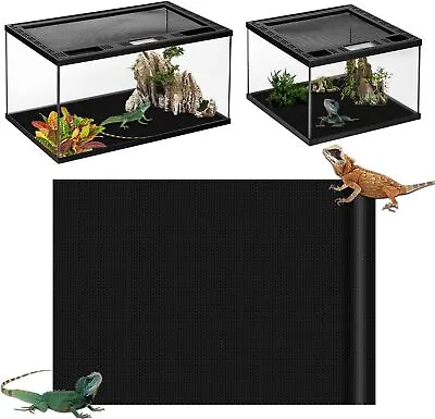 Bearded Dragon Leopard Gecko Tank Accessories 17.5 X 120-inches Black  • $15.35