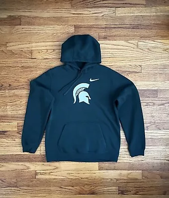 Nike Michigan State Spartans Men’s Medium Pullover Hoodie Green White Logo NCAA • $19