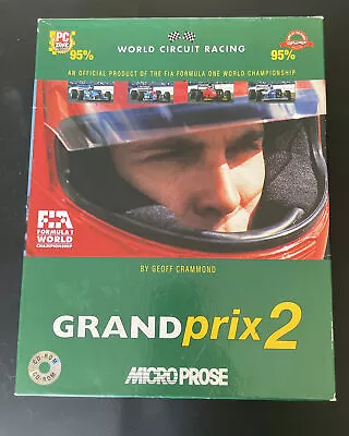 Grand Prix 2 PC Game Big Box 1995 Microprose Geoff Crammond Complete Rare • £21.99