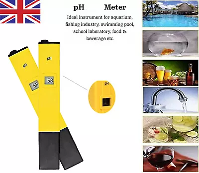 £4.99 • Buy Digital PH Meter Water Tester Pen LCD Monitor Pool Aquarium Laboratory