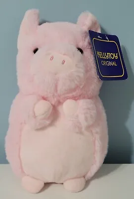 KellyToy 9  Chubby Pink Baby Pig Plush Stuffed Animal Adorable Farm Lovey NWT • $12.99