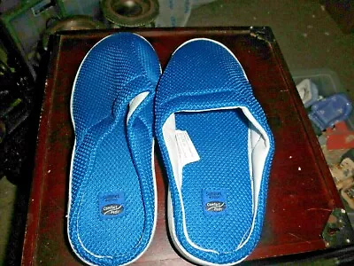 NWB Blue Comfort Pedic Cool Bamboo Anti-Fatigue Gel Slippers S • $9.99