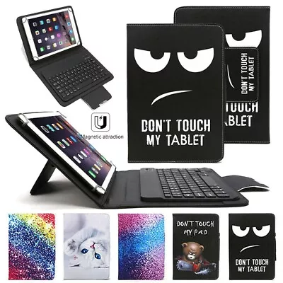 For Onn 7  8  10.1  Inch Tablet PC Bluetooth Keyboard Pattern Leather Case Cover • $18.99