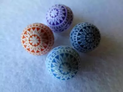 4 FABULOUS FANCY VINTAGE COLORFUL BUTTONS Purple Green Blue Orange • $5.99