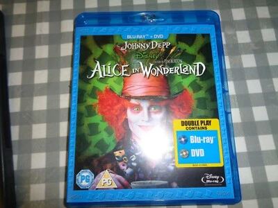 £2.09 • Buy Alice In Wonderland Blu-ray (2010) Mia Wasikowska, Burton 2 Discs Free P+p