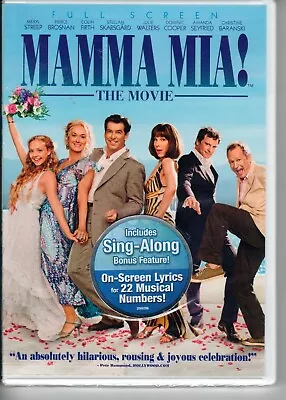 Mamma Mia! The Movie - Full Screen DVD New Factory Sealed 025195056632 FREE SHIP • $7.50