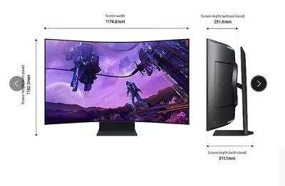 Samsung 55  Odyssey Ark Curved UHD Gaming Monitor (Brand New Unopened)  • $3999