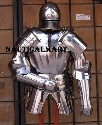 Medieval Knight Gothic Suit Of Armor Combat Armor Costume • $502.55