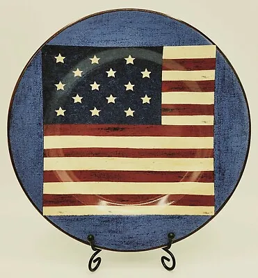 Warren Kimble Brandon House Sakura Spirit Of The Flag 8  Stoneware Salad Plate • $8.99