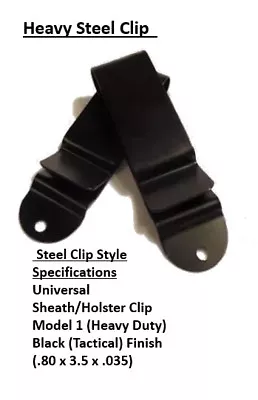 GUNNER's CUSTOM HOLSTERS One Attached Clip: Polymer Steel FOMI W/ Hardware • $4.50