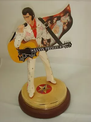 ELVIS PRESLEY  The Sensation  Superb 9  Musical Figurine Plays  Hound Dog  V.g.c • $55.94