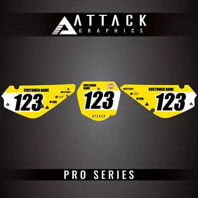 Attack Graphics Pro Series Number Plate Backgrounds For Suzuki RM85 2022 • $42.85