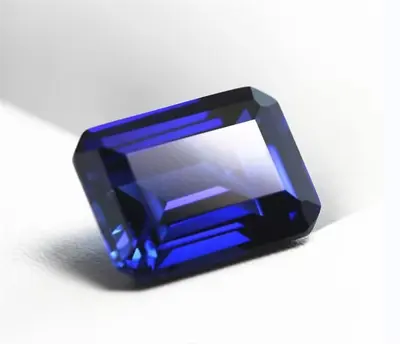 Top Quality Emerald Cut Royal Blue Sapphire Lab-created Aaaaa+ Loose Gemstone • $12.99