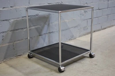 USM Haller Lowboard Wardrobe Shelf Office TV Black With Rolls Perforated • £294.93