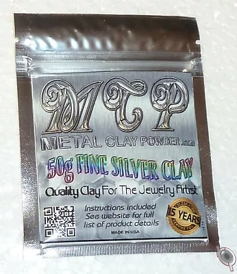 50g Metal Clay Powder 999 Fine Precious Art Silver Clay Binder • $99.99