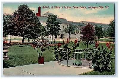 1939 A View Of Indiana State Prison Michigan City Indiana IN Vintage Postcard • $14.98