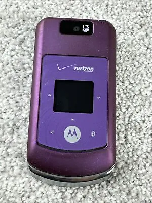 Motorola Moto W755 - Purple (Verizon) Cellular Phone FOR PARTS Needs Battery • $12.57