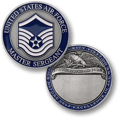 Master Sergeant Challenge Coin With FREE ENGRAVING! • $15