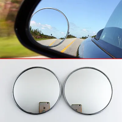 Car Blind Spot Mirror Rearview Auxiliary Round Convex Wide Angle Lens Auto Parts • $9.19