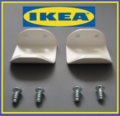 IKEA 2 X Visthus Handle For Wardrobe/ Cupboard/ Cabinet WHITE # 154387 + Screws • £5