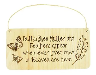 £3.99 • Buy Butterfly Memorial Bereavement Family Mum Dad Nan Grandad Love Plaque Sign Gift