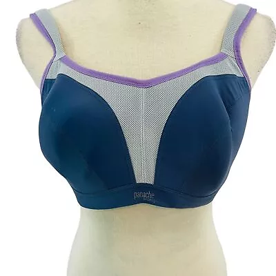 Panache Womens Ultimate High Impact Underwire Sports Bra 5021 34GG • £58.37