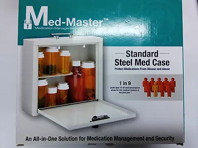 Med-Master Standard Steel Medication Case - Locking Cabinet Security Mounts • $19.90