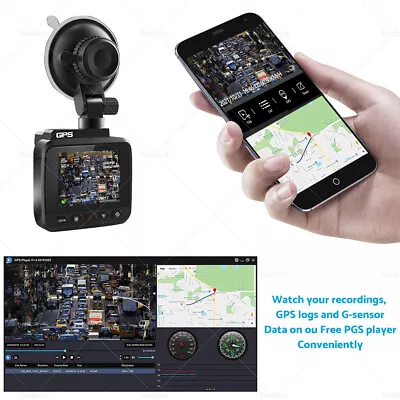 4K Built In WiFi GPS Car Dash Camera Recorder UHD 2160P LCD 170° WDR Night Visio • $120