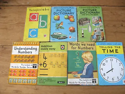 Ladybird Books Job Lot- Infant Junior Numbers Time ABC Spelling Picture • £15