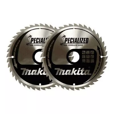 2 X Makita B-32960 Specialized Circular Saw Blades 165mm X 20 X 40T • £29.99