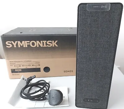 £90 • Buy IKEA- SYMFONISK SONOS WiFi Bookshelf Speaker - Black - Plus 3m Power Supply Cord