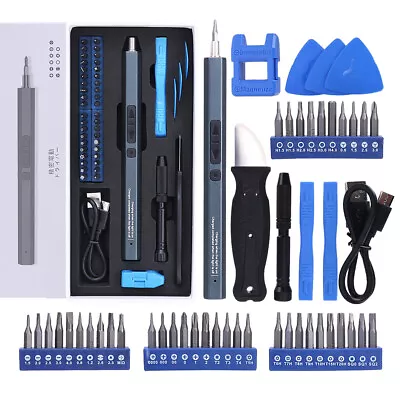 52 In 1 Precision Electric Screwdriver Set Cordless Phone Laptop Repair Tool Kit • $30.96