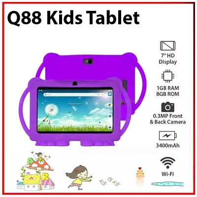 $79.99 • Buy 7  Kids Tablet 1+8GB Education Tool Quad Core Bluetooth Wi-Fi Android PC Tablet