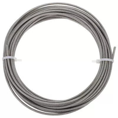  304 Stainless Steel Rubber Coated Wire Rope Load Duty Safety Cable • £11.49