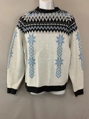 VTG 1960s Nordic Style Mens Sweater Orlon Acrylic Sz M • $18.99