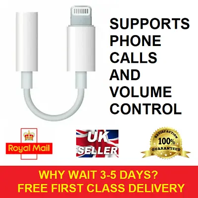 £3.99 • Buy Headphone Adapter For Apple IPhone 7 X 11 12 13 Pro Max 3.5mm Aux Earphone Jack