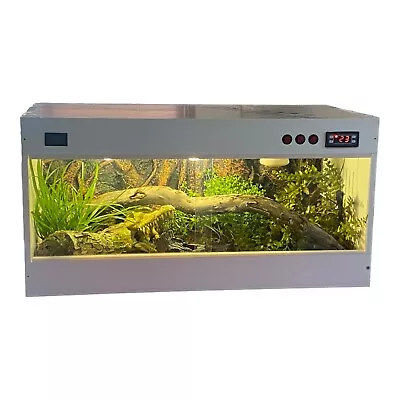 White Colour Reptile Enclosure/ Vivarium   80x40x40 Cm. With Thermostat. • $290