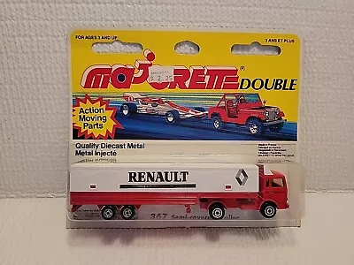 Majorette - Renault - Semi-Covered Trailer - # 367 - Double 300 Series - **New** • $5.50