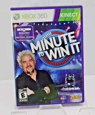 Minute To Win It (Microsoft Xbox 360 2011) W/Manual - Tested • $2.70