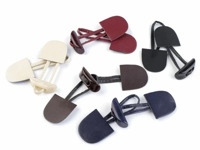 £3.45 • Buy 1 Set Duffel Coat Toggle Closure Button Eco Leather DIY Sewing Bags 8 Colours