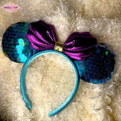 Little Mermaid Ariel Dinglehopper Minnie Mouse Disney Parks Ears Headband US • $17.88