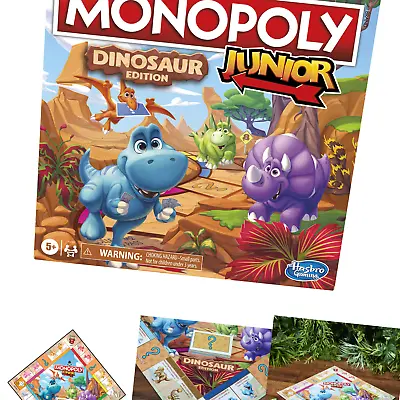 Hasbro Gaming Monopoly Junior: Dinosaur Edition Board Game For 2-4 Players NEW • $34.77